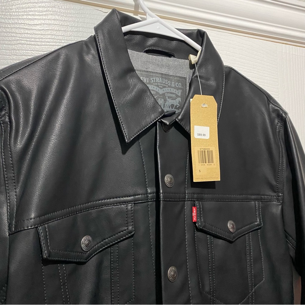Black Levi’s Leather Jacket